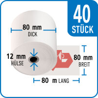Thermorolle APOTHEKE 80 mm x 80 mm x 12 mm x 80 m | VPE...