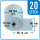 Thermorolle BLUE4EST 80 mm x 80 mm x 12 mm x 80 m | VPE 20 Rollen