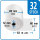 Thermorolle 80 mm x 85 mm x 12 mm x 92 m | VPE 32 Rollen
