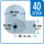 Thermorolle BLUE4EST 80 mm x 80 mm x 12 mm x 80 m | VPE 40 Rollen